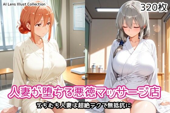 人妻が堕ちる悪徳マッサージ店｜AIれんず