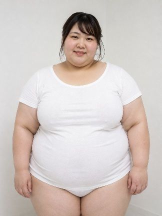 ぽっちゃり・おでぶがひたすらTシャツを脱ぐ動画｜東雲AI研究所 サンプル画像 3
