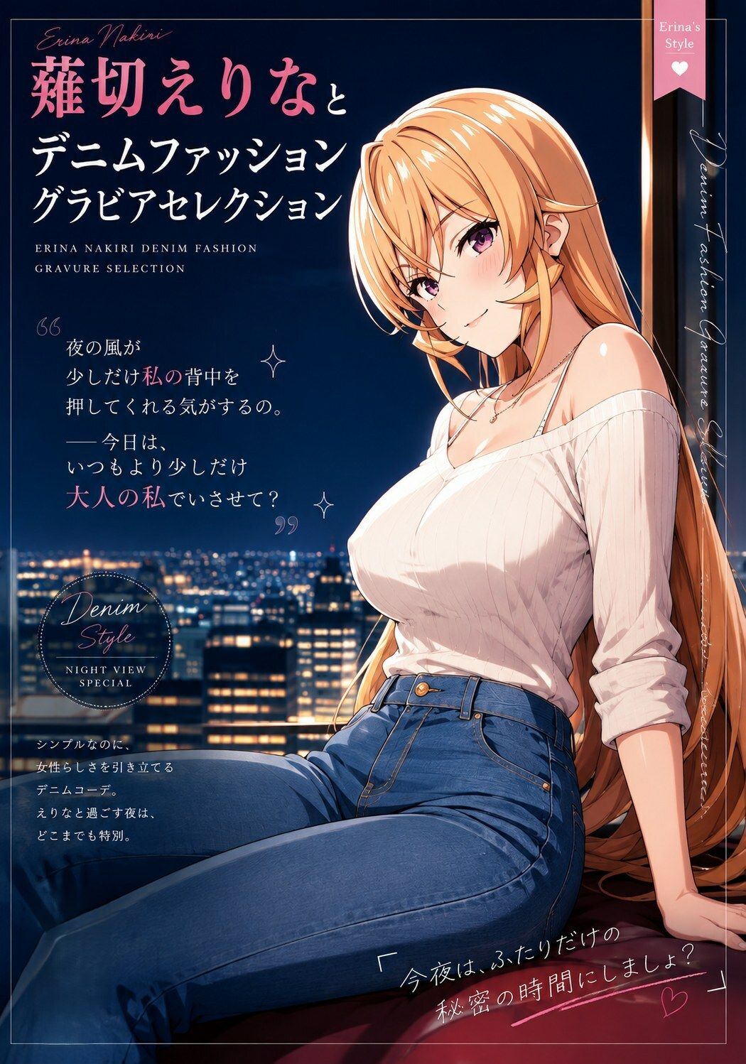 薙切えりなデニムファッショングラビアセレクション｜薙切えりな大好きクラブ サンプル画像 7