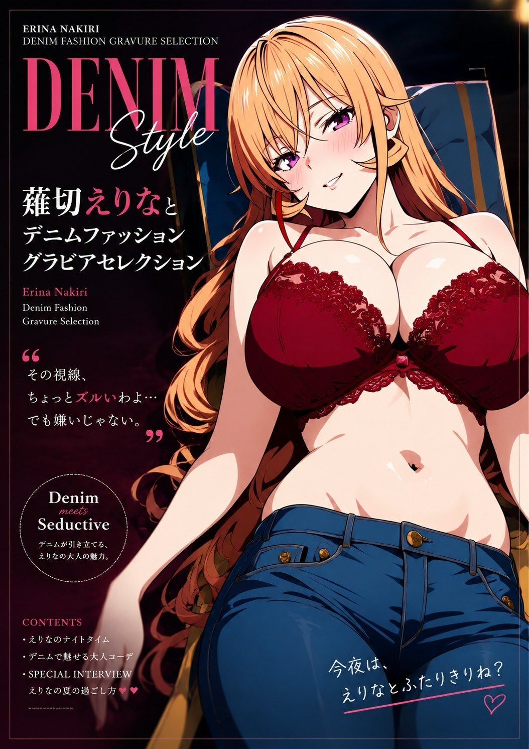 薙切えりなデニムファッショングラビアセレクション｜薙切えりな大好きクラブ サンプル画像 8