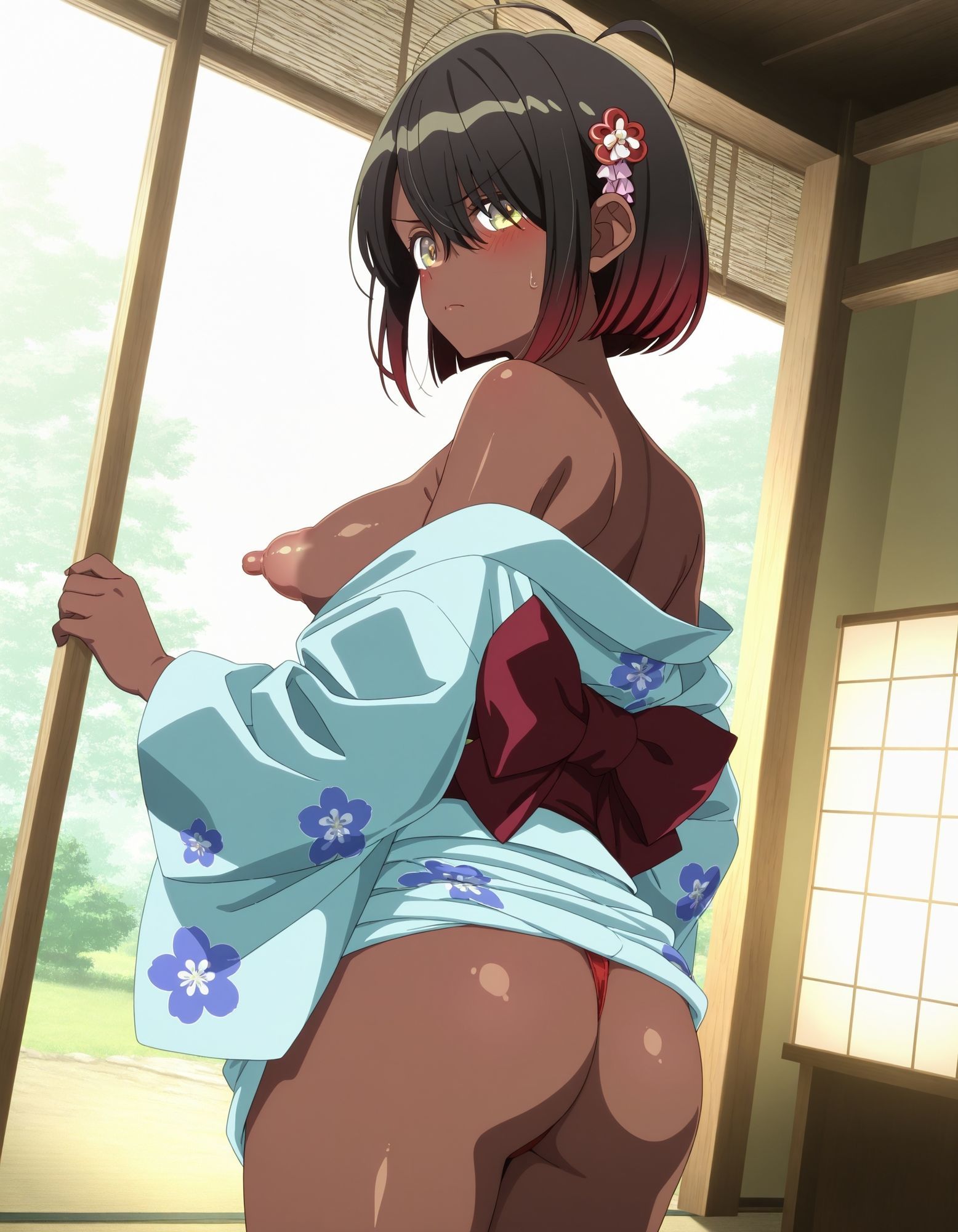 浴衣でパンチラ|D.P.H. サンプル画像 8