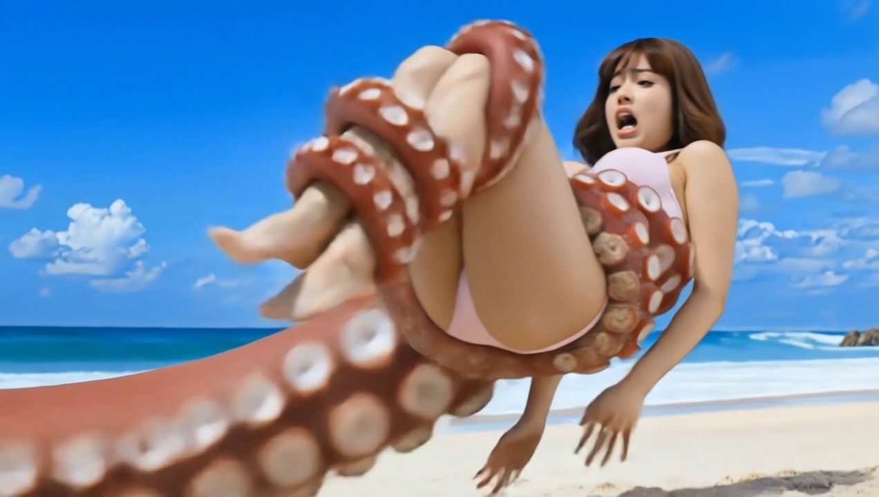 触手VS巨乳グラドル Photobook|世界欲求追及機構 サンプル画像 6