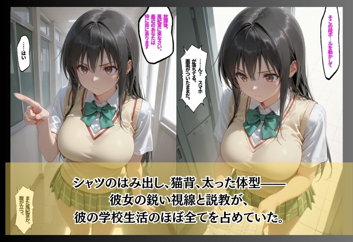 風紀委員の弱みを握ったデブ陰キャが立場逆転でハレンチ制裁|鴨の家 サンプル画像 2
