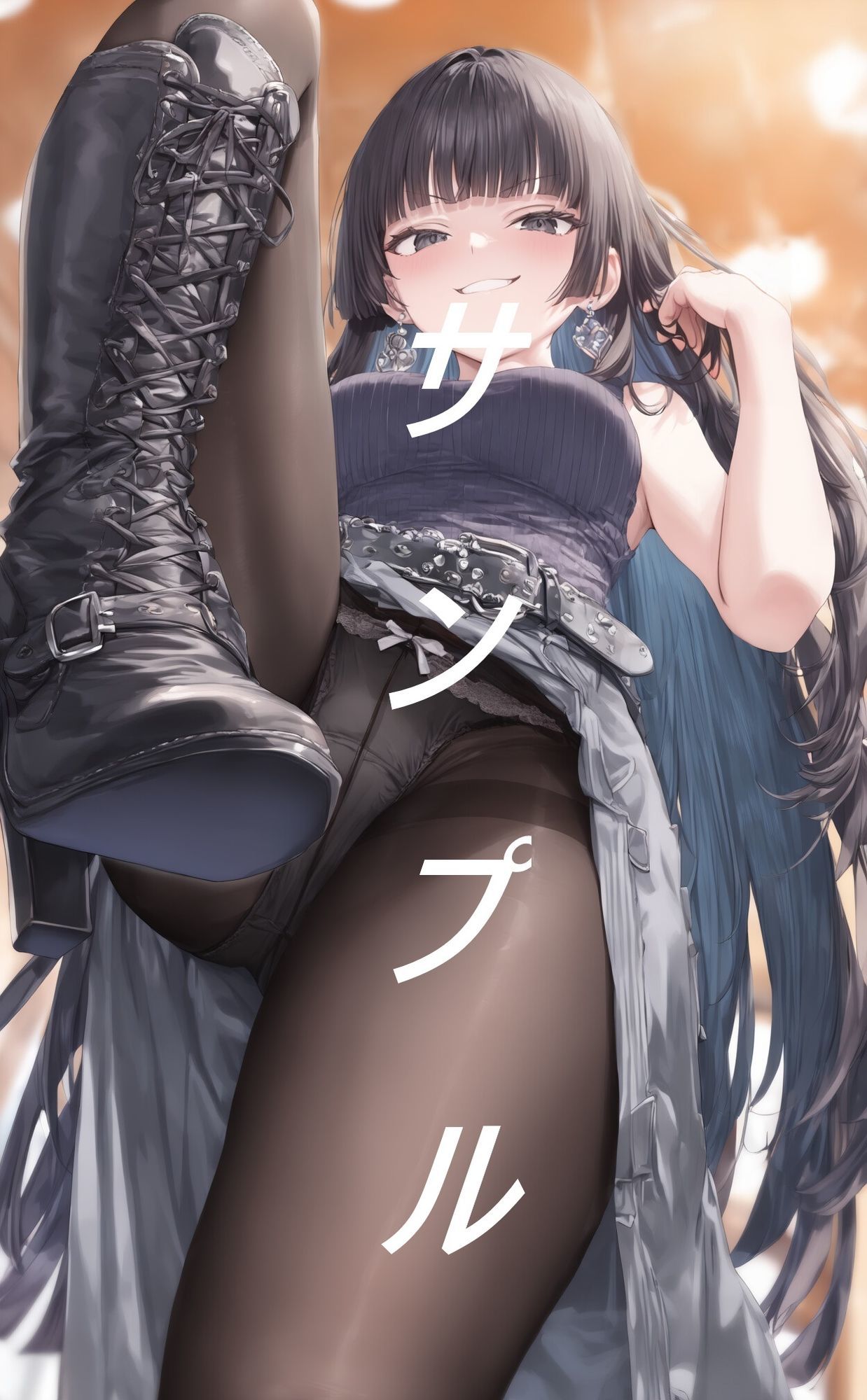 黒ストブーツ踏まれ画集|夢幻華蝶 / Mugen Kachou サンプル画像 2