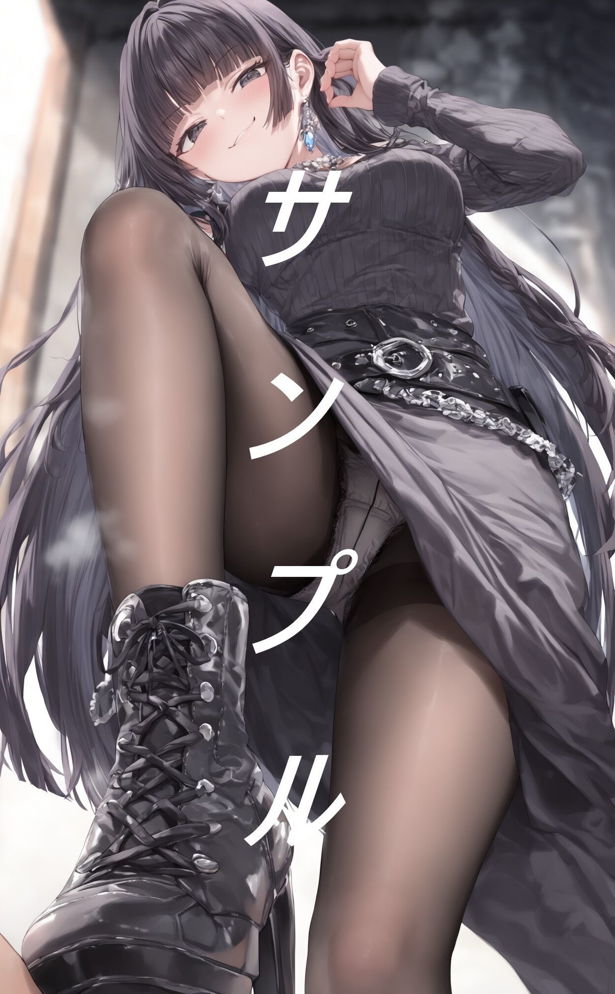 黒ストブーツ踏まれ画集|夢幻華蝶 / Mugen Kachou サンプル画像 3