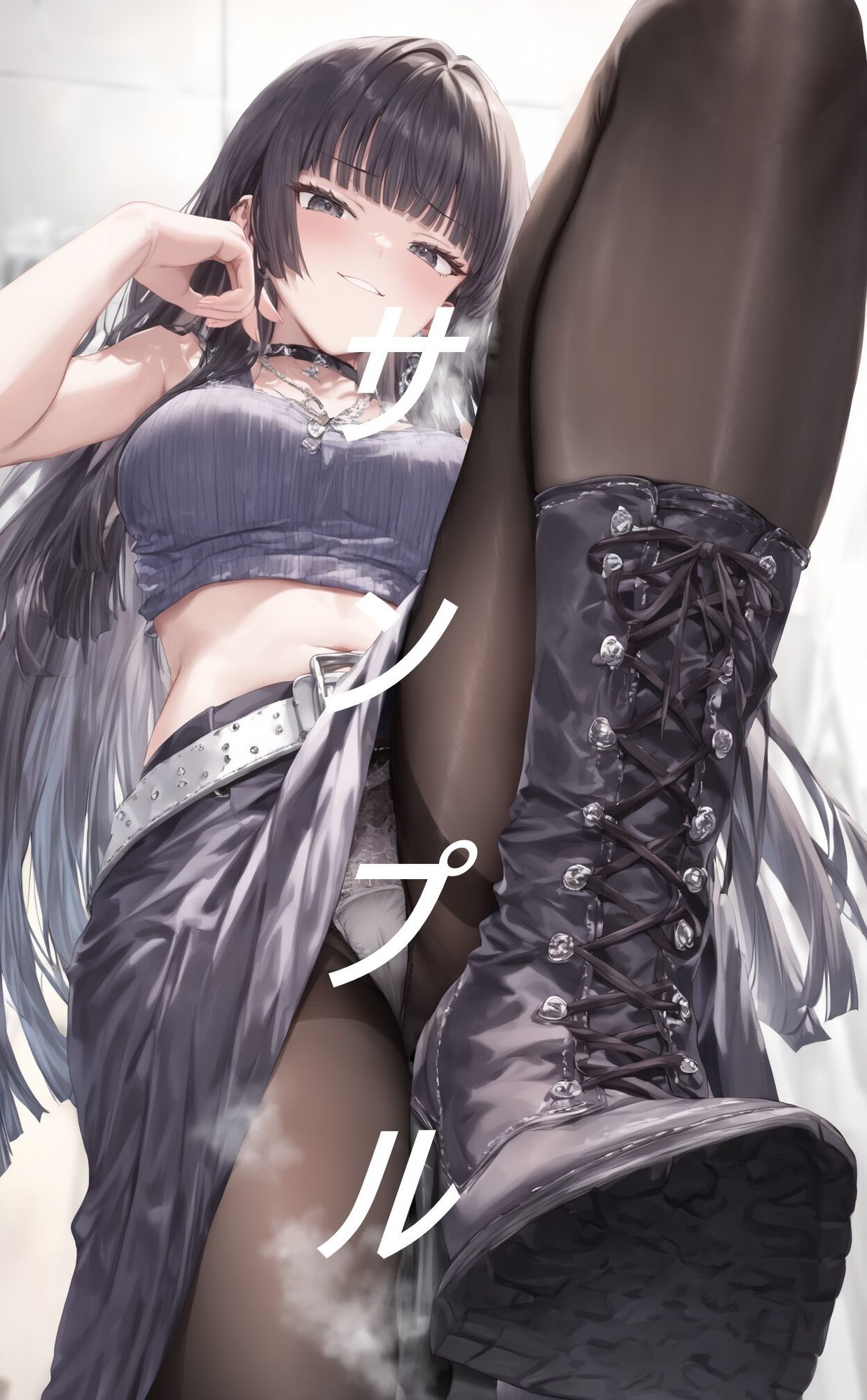 黒ストブーツ踏まれ画集|夢幻華蝶 / Mugen Kachou サンプル画像 4