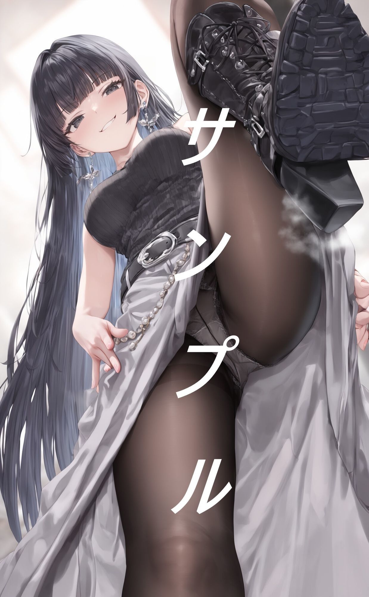 黒ストブーツ踏まれ画集|夢幻華蝶 / Mugen Kachou サンプル画像 5