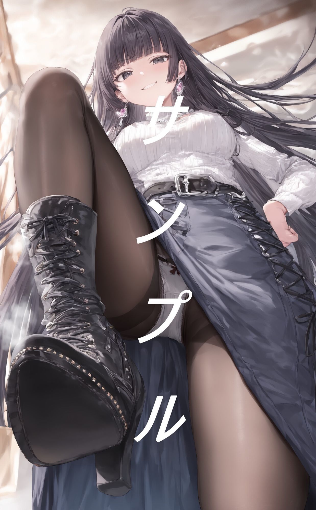 黒ストブーツ踏まれ画集|夢幻華蝶 / Mugen Kachou サンプル画像 7