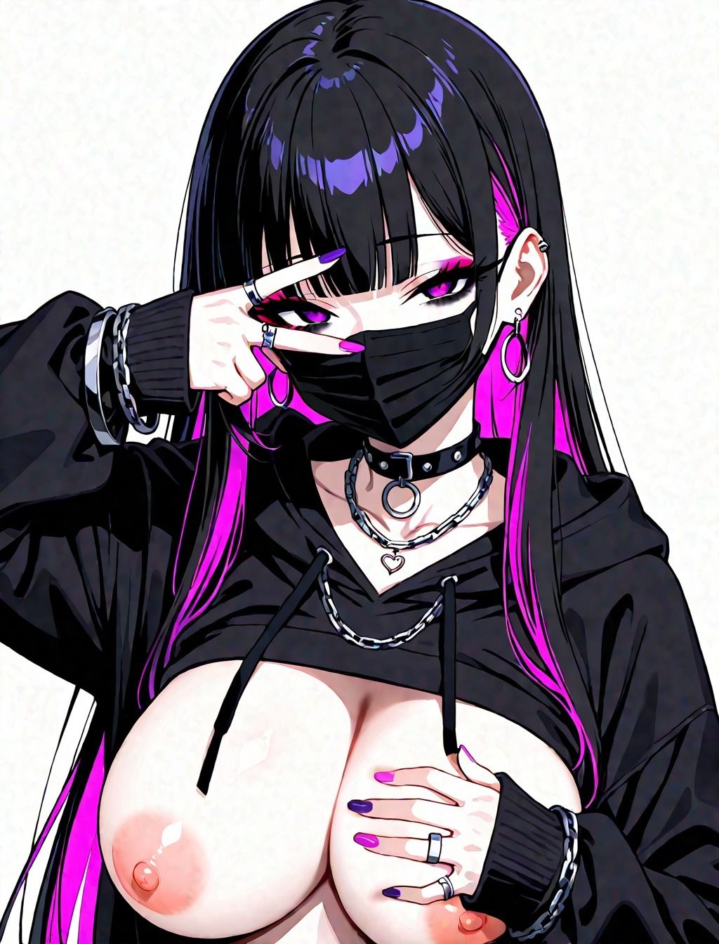 まるだしかのじょ  地雷系巨乳ver.｜ウサギノオウタ サンプル画像 9