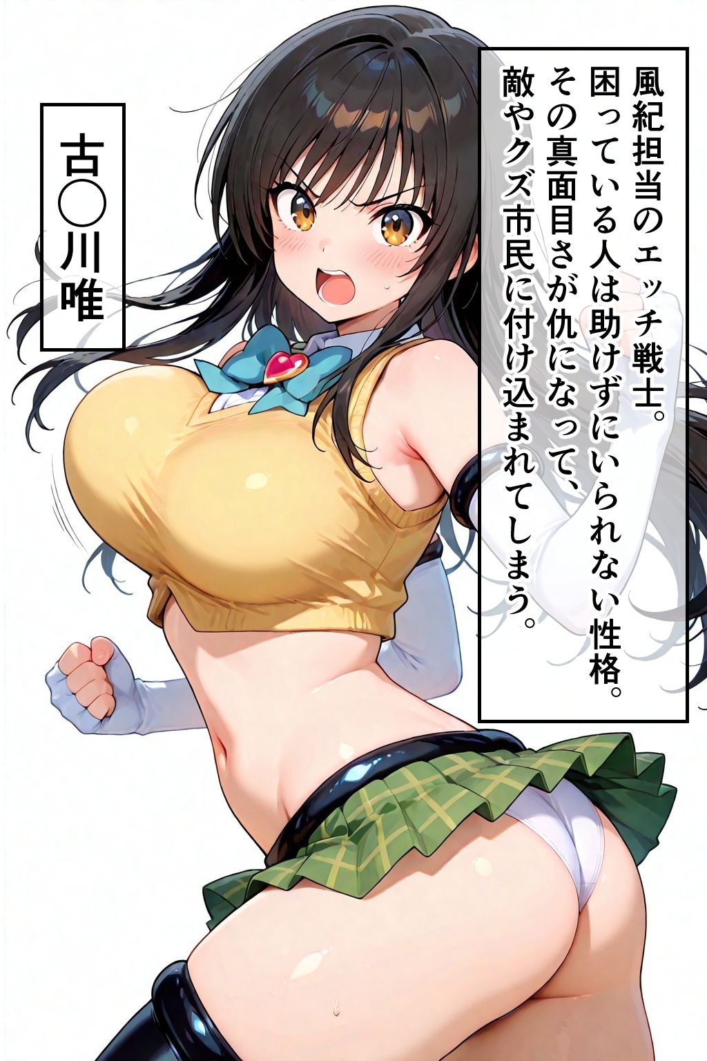 美少女エッチ戦士 古◯川唯 1  疑似セックス！？オジサンを射精させないと出られない部屋｜余白画房 サンプル画像 2