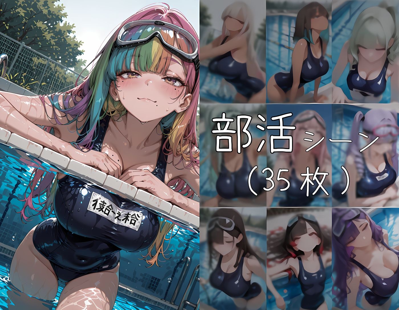 スク水J○ 更衣室で●す｜寝取り女子高生 サンプル画像 4