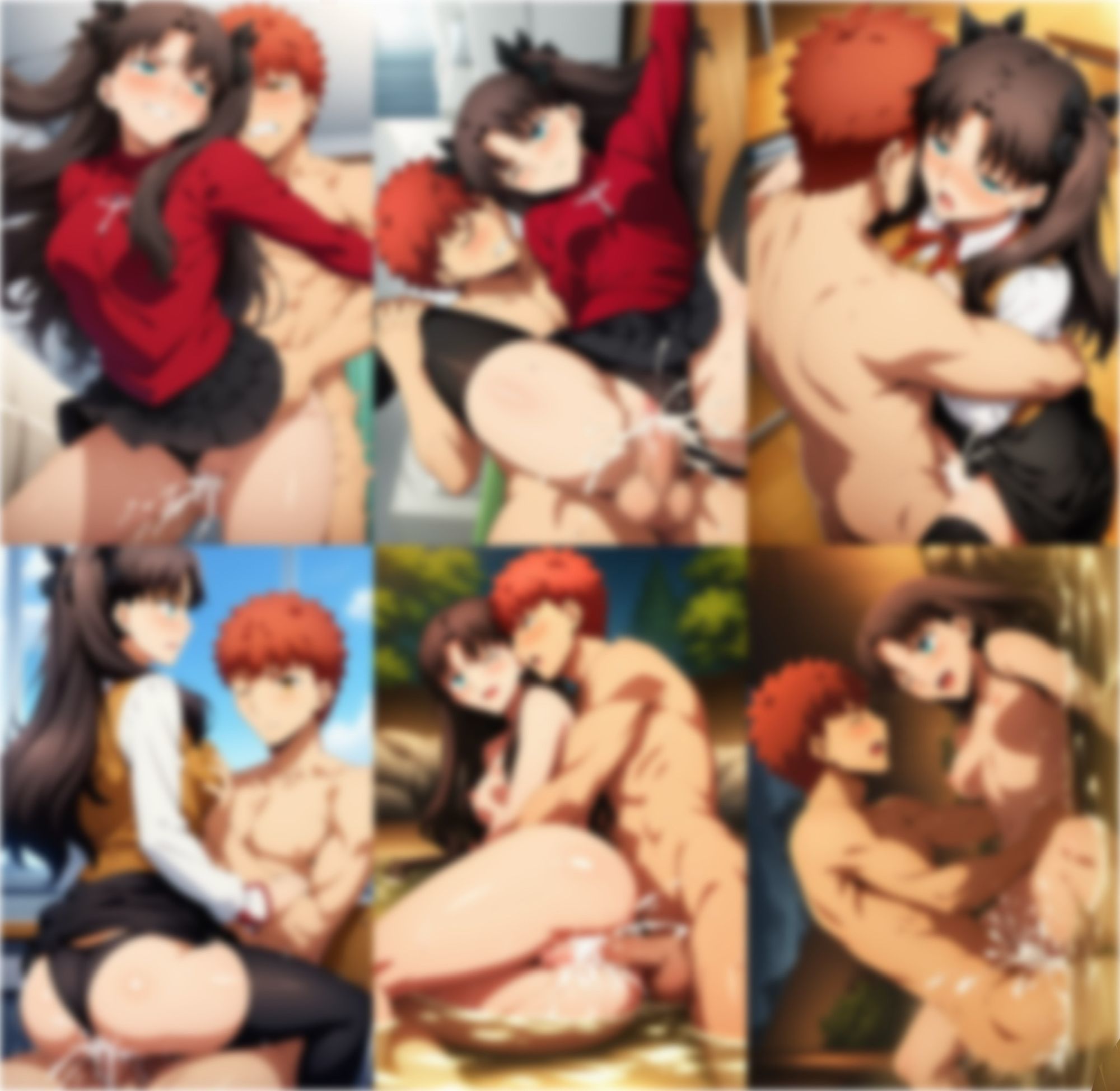純愛  （遠〇凛＆間〇桜）｜おっぱいマン サンプル画像 5