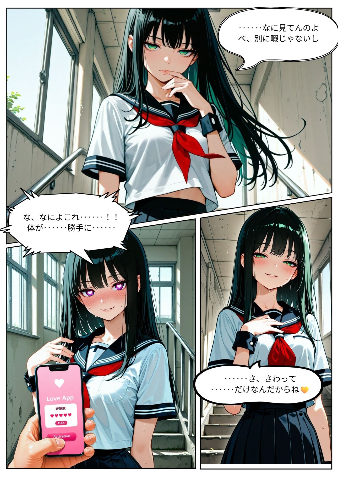 惚れアプリで孕ませ調教 Vol.2 学園編｜からくり研究所 サンプル画像 3