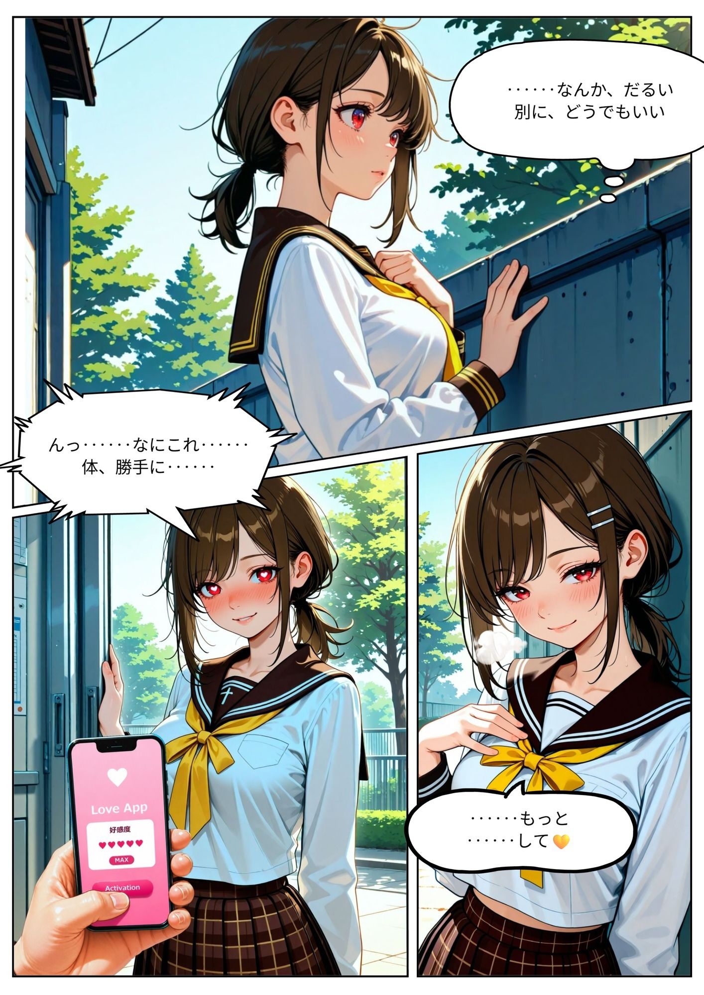 惚れアプリで孕ませ調教 Vol.2 学園編｜からくり研究所 サンプル画像 5