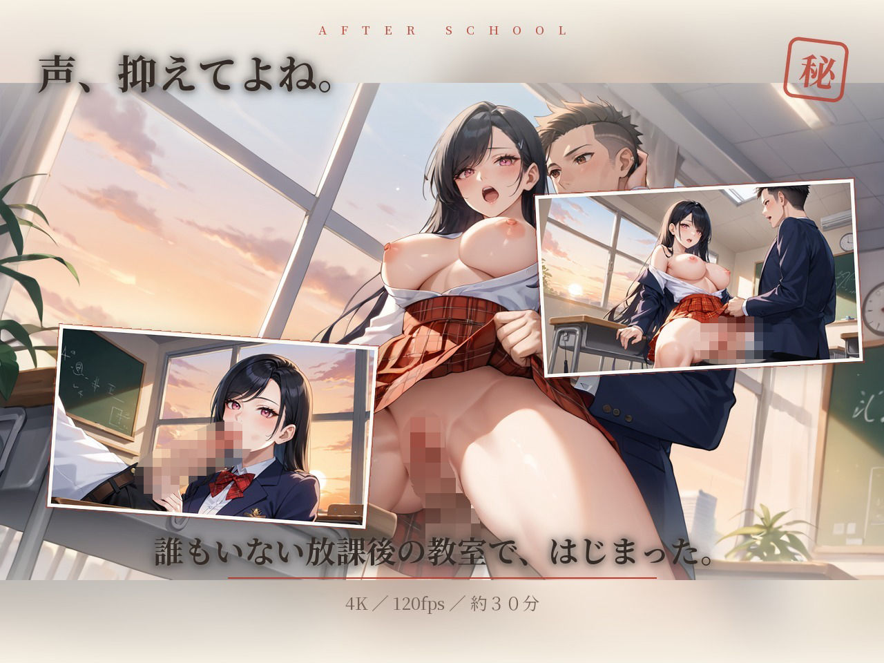 隣の君と、最後の秘密 〜爆乳幼馴染J〇と、卒業前夜まで中〇し種付けしまくった一週間|夜狩景士 サンプル画像 2