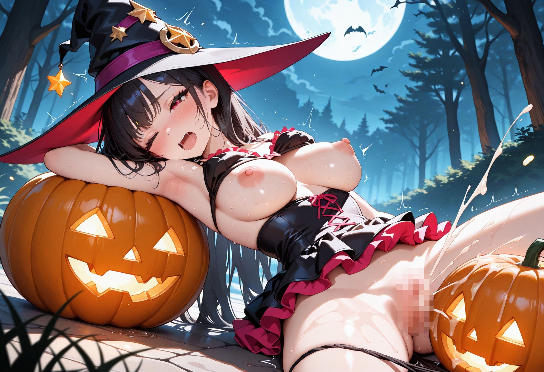 ハロウィン性指導×魔法使い編〜乱れた衣装のまま誘惑し種付け連続絶頂〜｜ゆでたまご サンプル画像 4