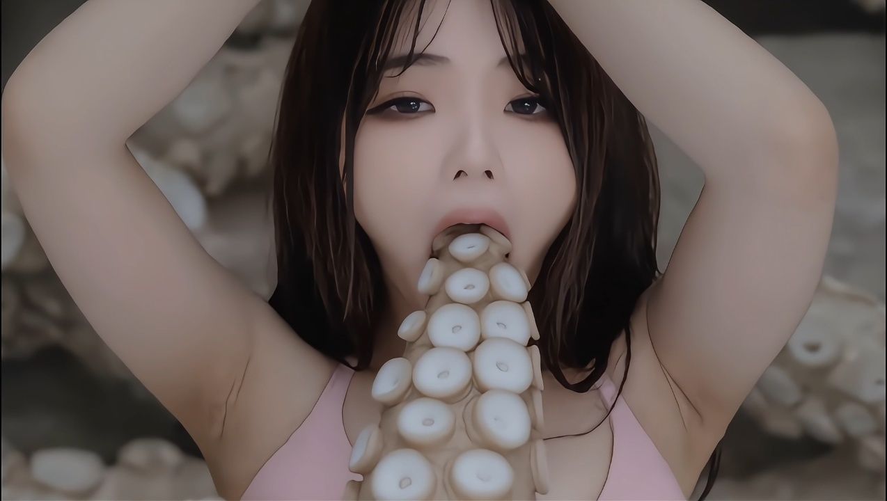 巨大触手VS巨乳グラドル Part2｜世界欲求追及機構 サンプル画像 8