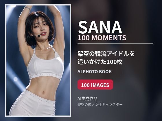 SANA / 100 MOMENTS｜架空の韓流アイドルを追いかけたAI写真集【100枚】｜rapyutazzz