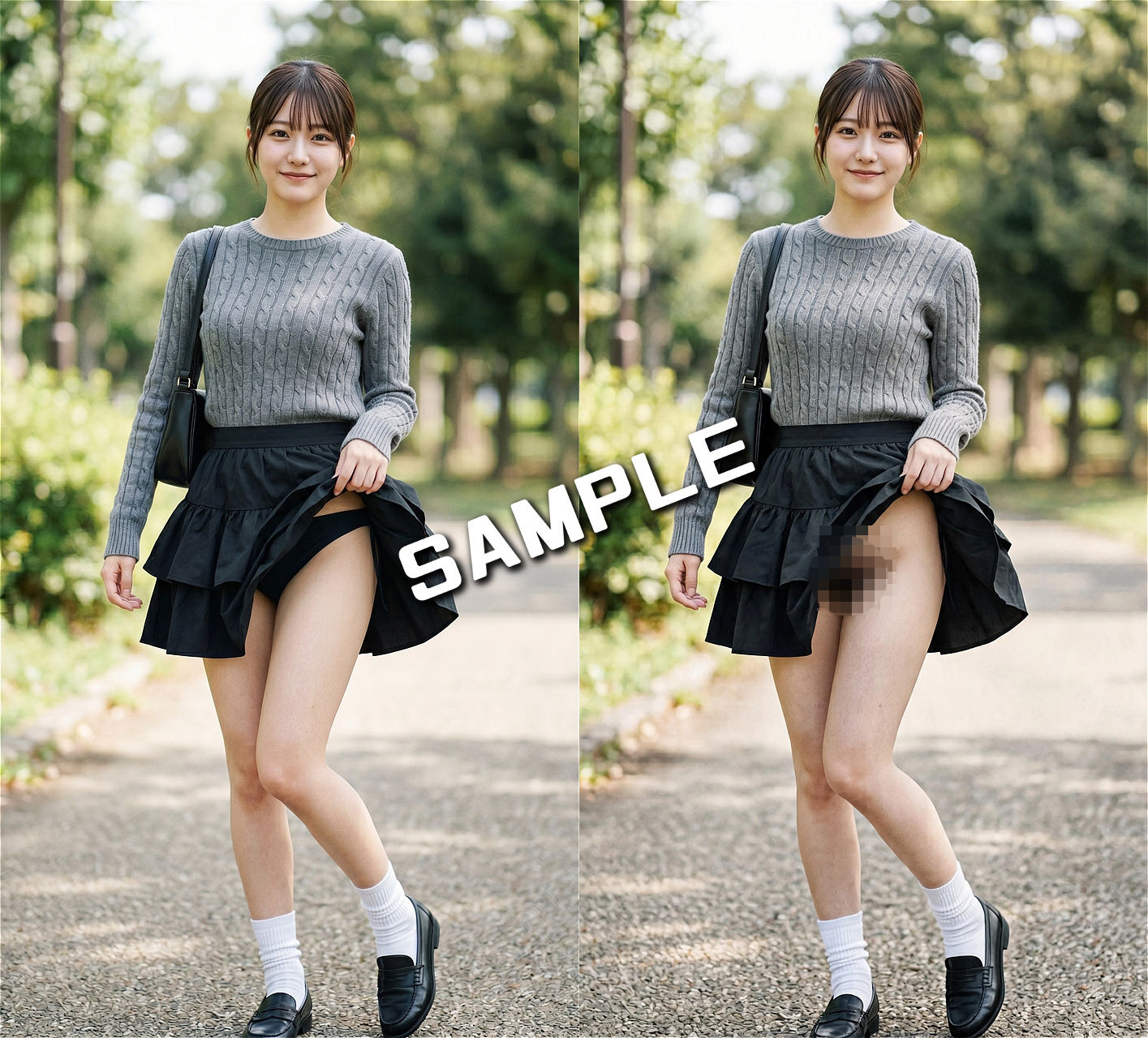 AIフェチフォト集 vol.63:『JDボトム・パノラマ:解き放たれる下半身の輪郭』|アダルトコンテンツ3D作成工房 サンプル画像 2
