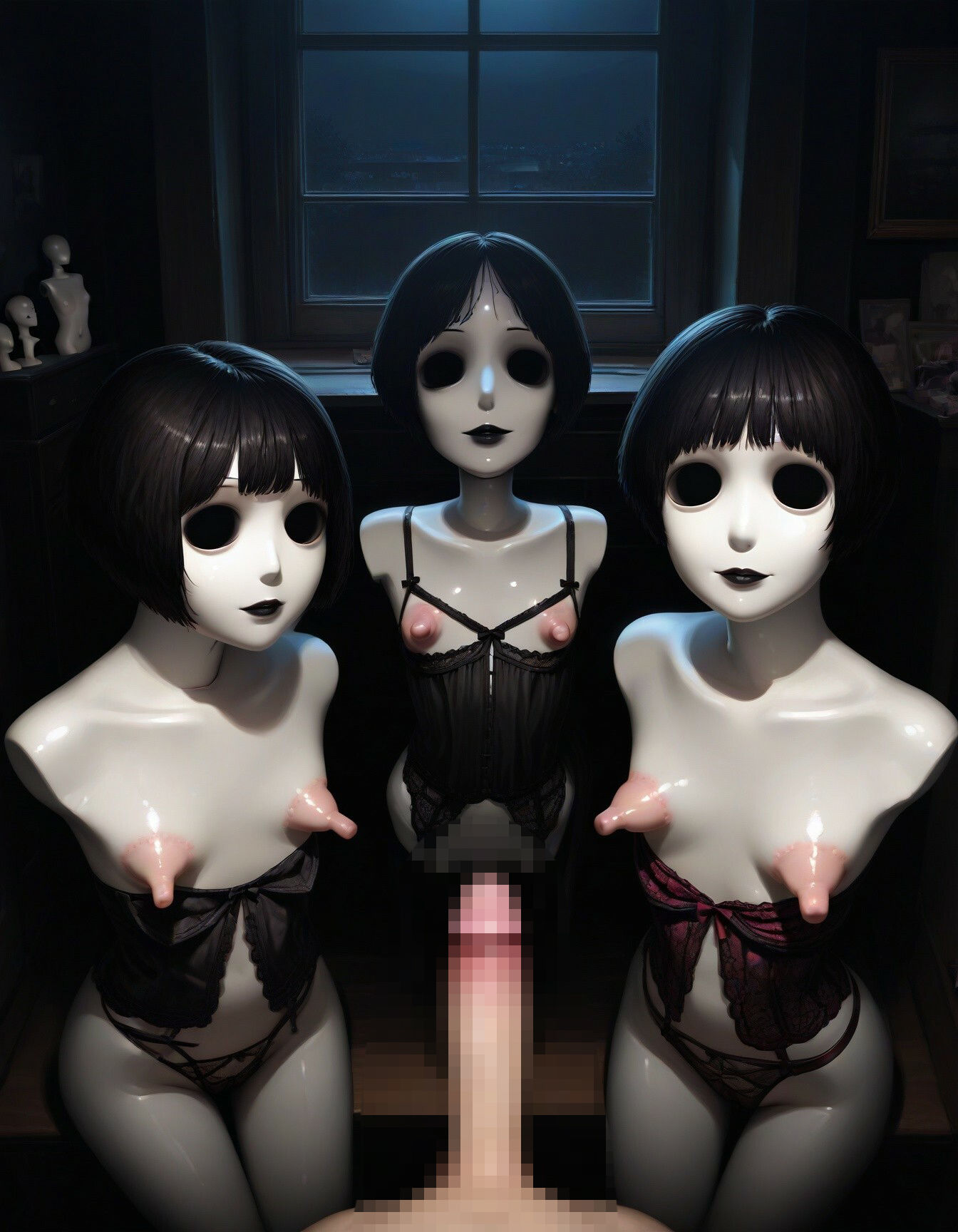【R18】秘密の部屋_Black【167枚】｜キリ サンプル画像 8
