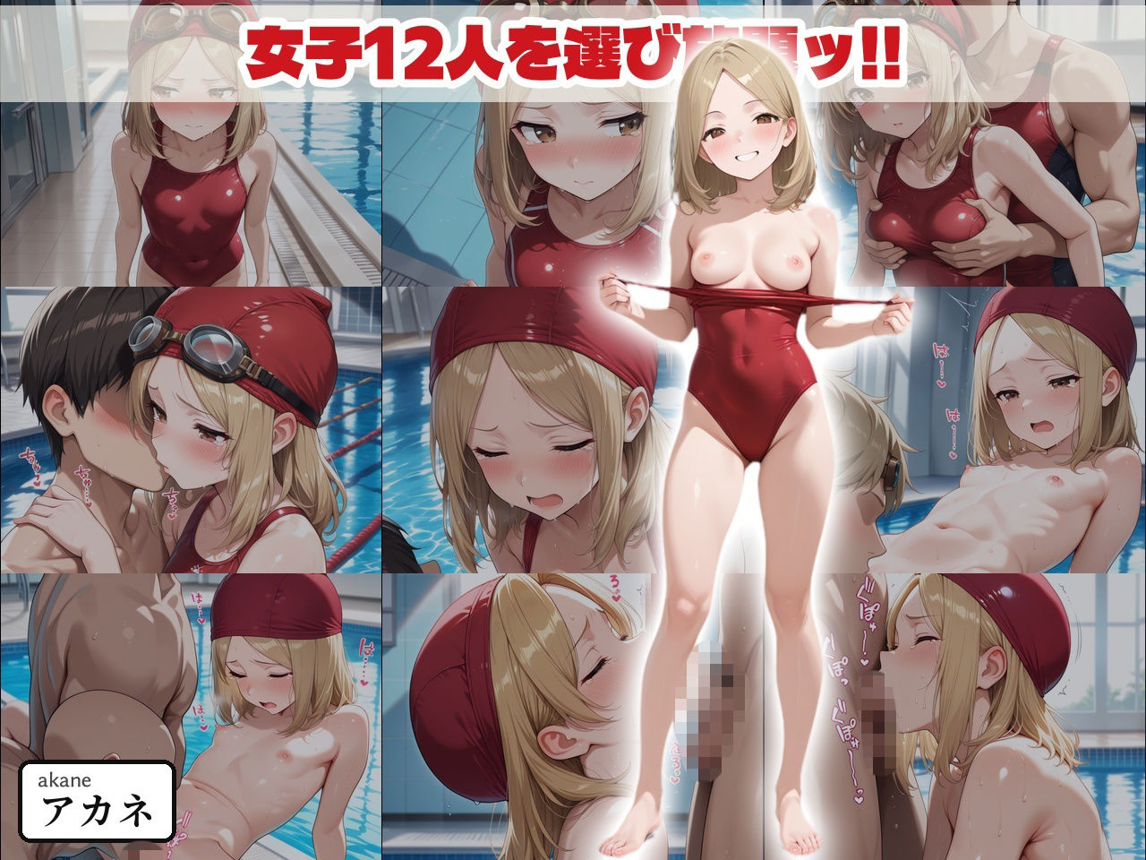 12人の女子とプールでセックス｜シシャパンマ サンプル画像 3