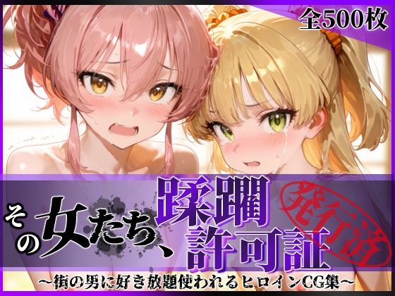 その女たち、蹂躙許可証発行済み -街の男たちに好き放題使われるヒロインCG集- 城●崎美嘉＆莉嘉編｜陥落工房