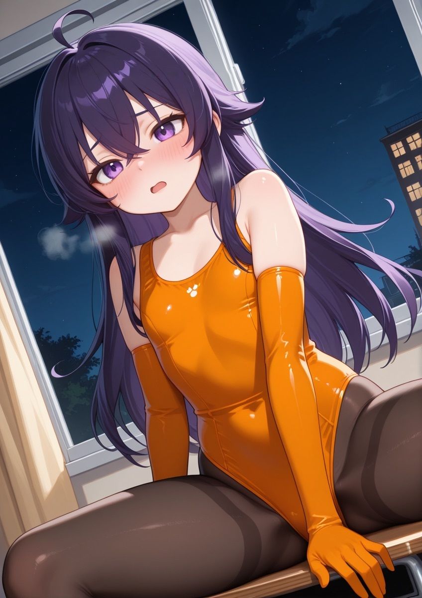 水着タイツの女の子が学校で誘惑するやつ 1｜ゑんじに屋 サンプル画像 8