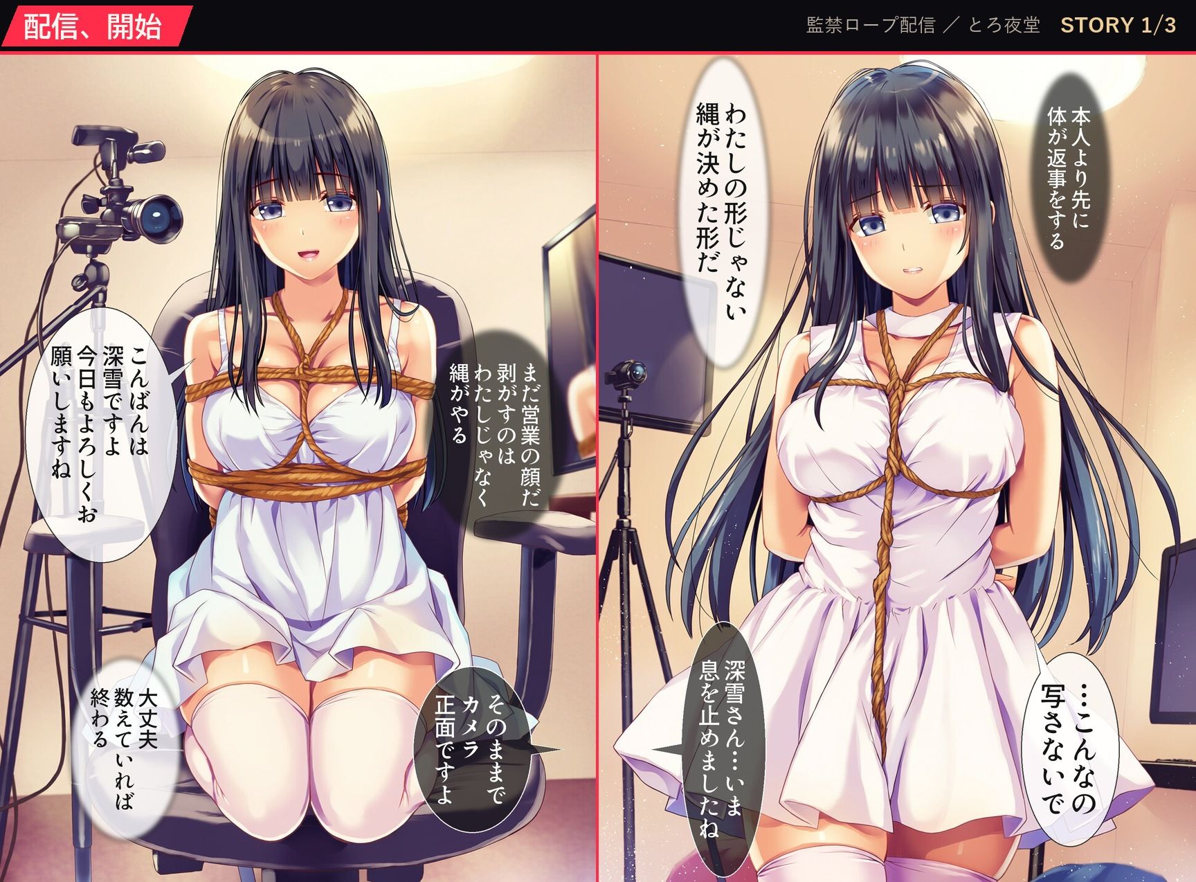 監禁ロープ配信｜とろ夜堂 サンプル画像 2