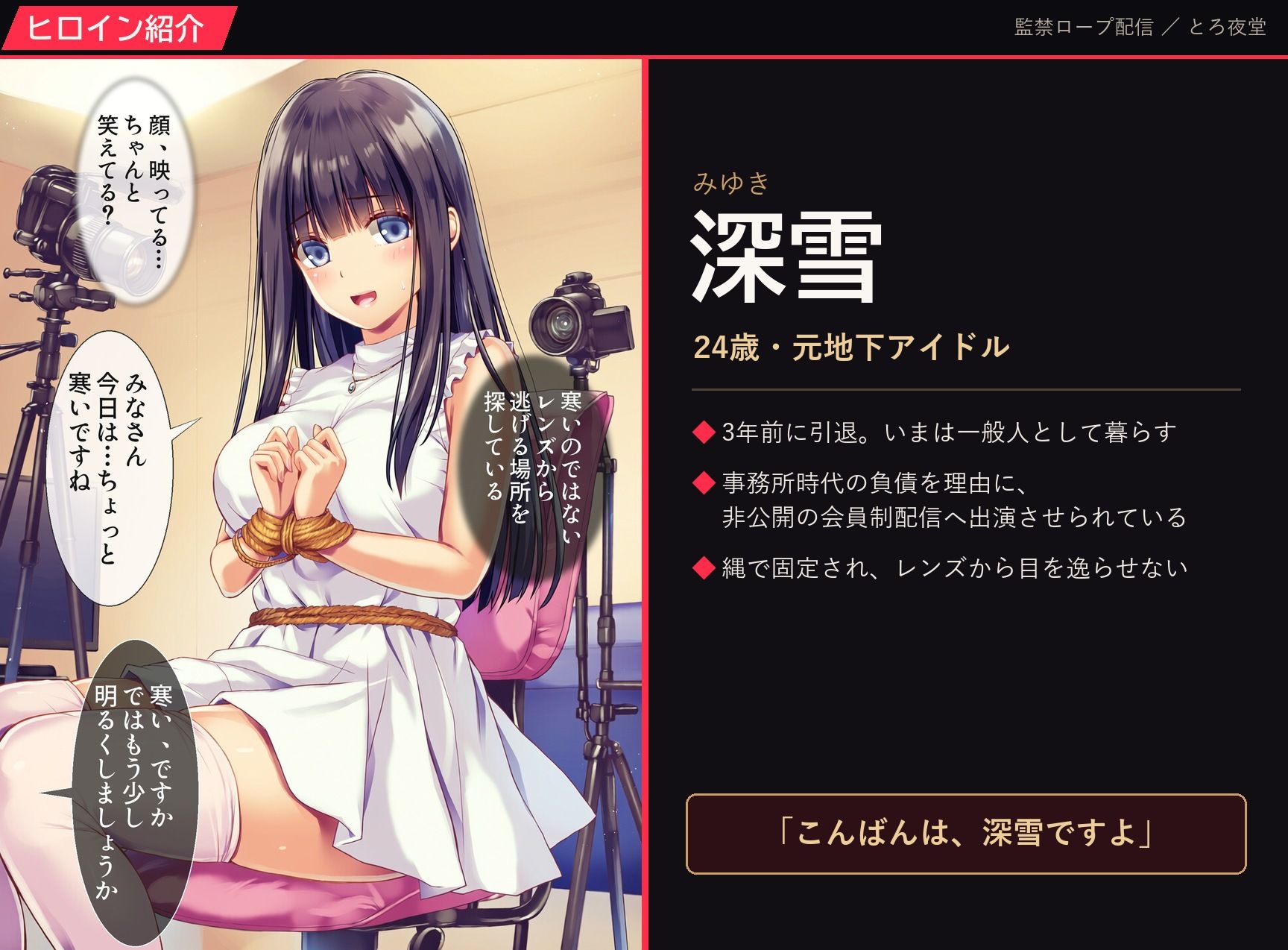 監禁ロープ配信｜とろ夜堂 サンプル画像 3