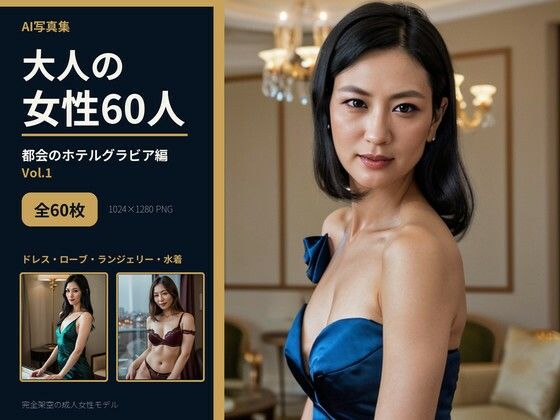AI写真集 大人の女性60人 都会のホテルグラビア編 Vol.1｜BEANS