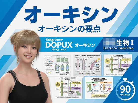 【▲20】一ノ瀬廻里 大学に進学し強豪予備校『DOPUX（ドピュックス』で生物I，IIを教える名物講師に！（Vol.039:オーキシン）｜Libido-Labo