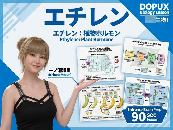 【▲20】一ノ瀬廻里 大学に進学し強豪予備校『DOPUX（ドピュックス』で生物I，IIを教える名物講師に！（Vol.042:エチレン）｜Libido-Labo