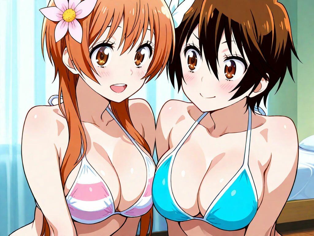 万里花＆鶫 お部屋でビキニエッチCG集｜SilkyMoment サンプル画像 3