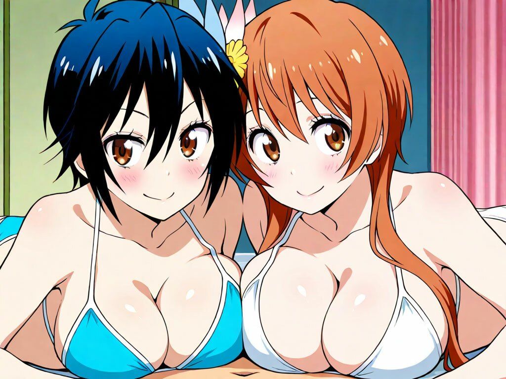 万里花＆鶫 お部屋でビキニエッチCG集｜SilkyMoment サンプル画像 4