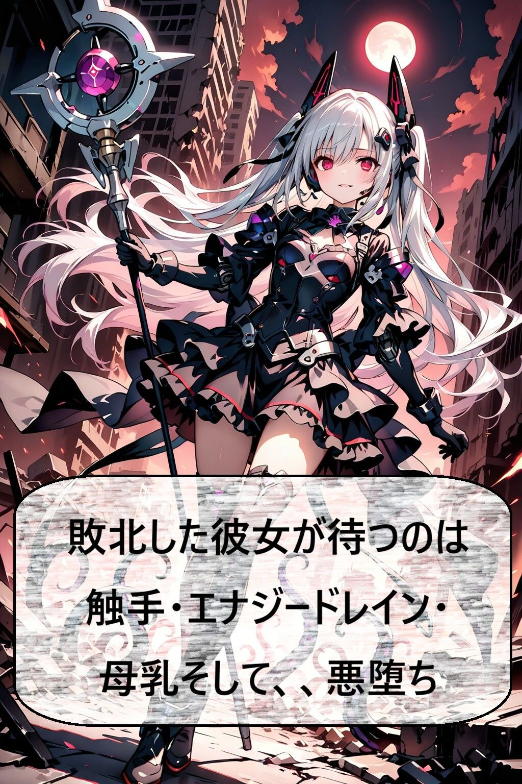 銀髪メカ魔法少女、悪に堕ちる ―孤独な戦いの果てに―｜おれんじらいん サンプル画像 2