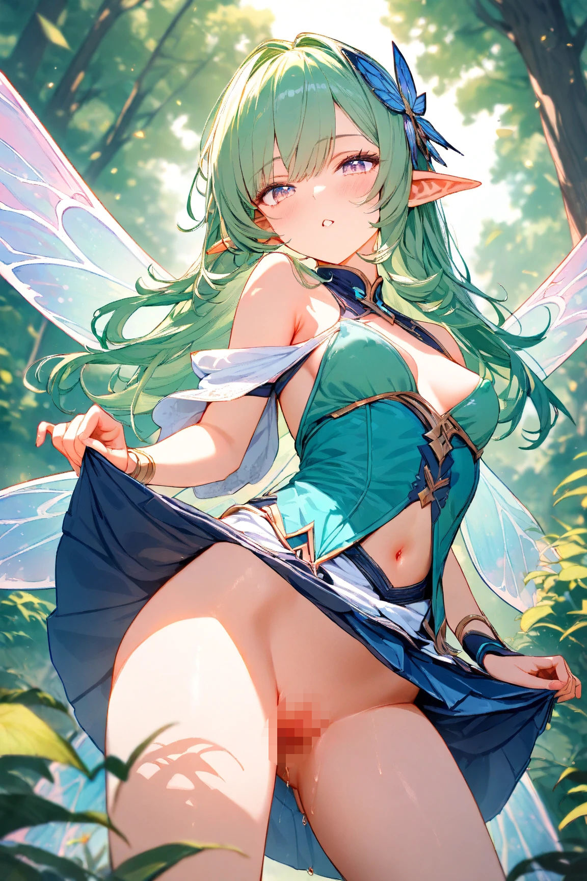 森の妖精さんびしょびしょえっち｜甘色少女観測所 サンプル画像 3