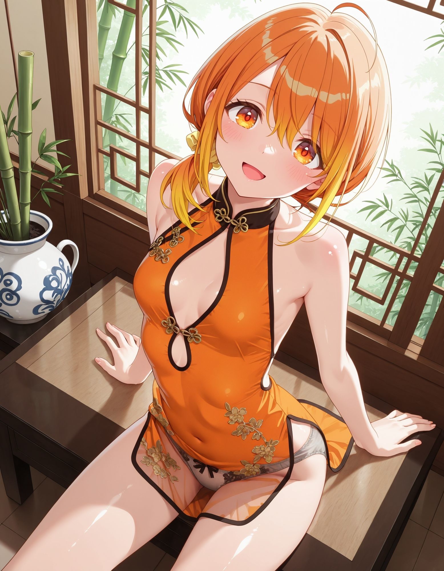 チャイナドレスでパンチラ6|D.P.H. サンプル画像 3