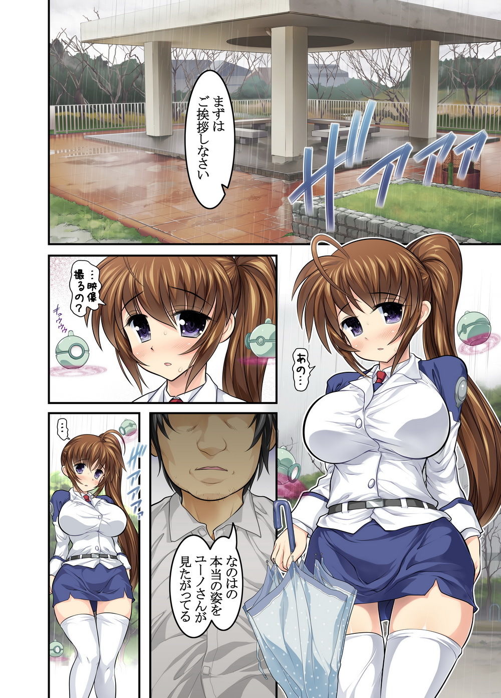 乳なのはさん公園調教編〜夫以外の人に輪●されました〜 サンプル画像 4
