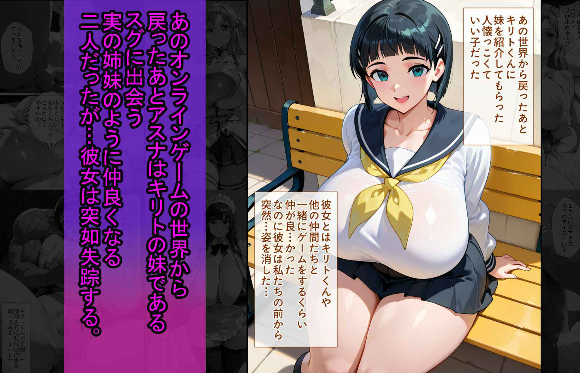 爆乳J● アスナちゃんが巨根おじさんに寝取られる 話1 サンプル画像 5