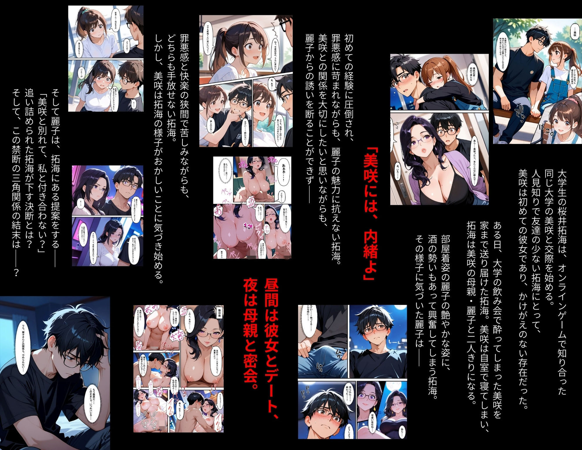 彼女の母親(42)に初体験を奪われたら、年上の魅力に抗えなくなって昼間は彼女、夜は母親という二重生活で罪悪感と快楽に溺れまくった話 サンプル画像 3