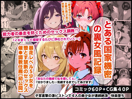 とある国家機密の裏女風記録...暴走レベル5少女を堕とす禁断のセックス催●調教任務【初公開】