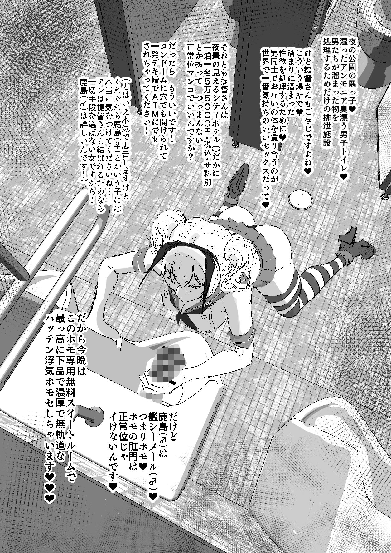 艦シーメール鹿島(♂)ケツオナ*公衆便所 サンプル画像 4