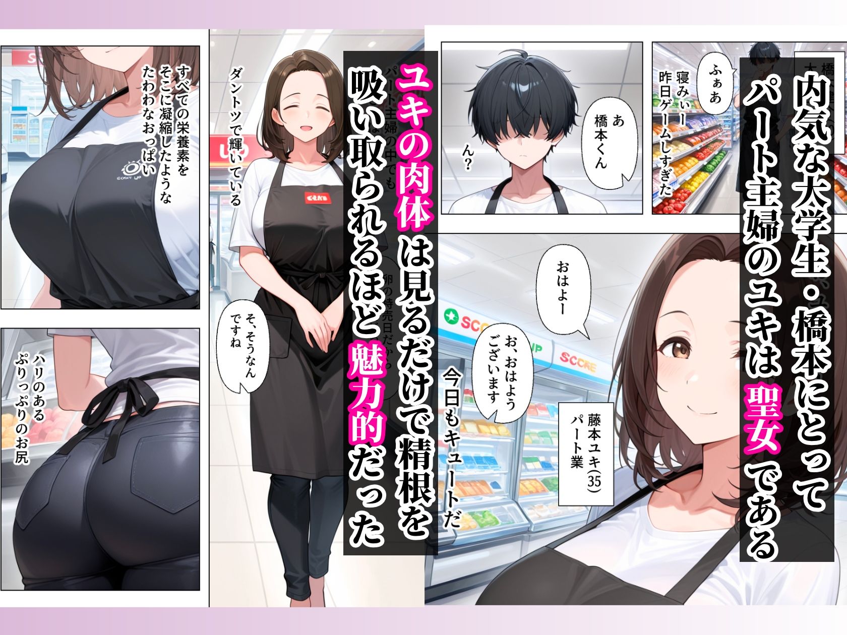 バイト先のむちむちデカ乳輪人妻と濃厚イチャラブセックスした話 サンプル画像 3
