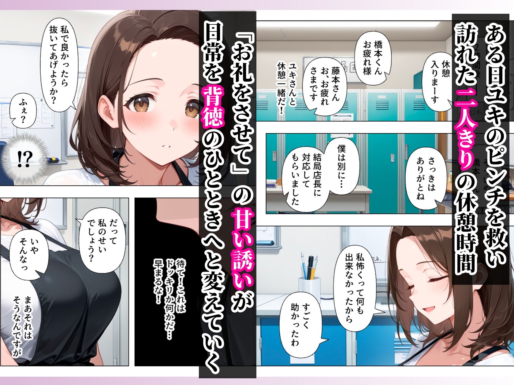 バイト先のむちむちデカ乳輪人妻と濃厚イチャラブセックスした話 サンプル画像 4