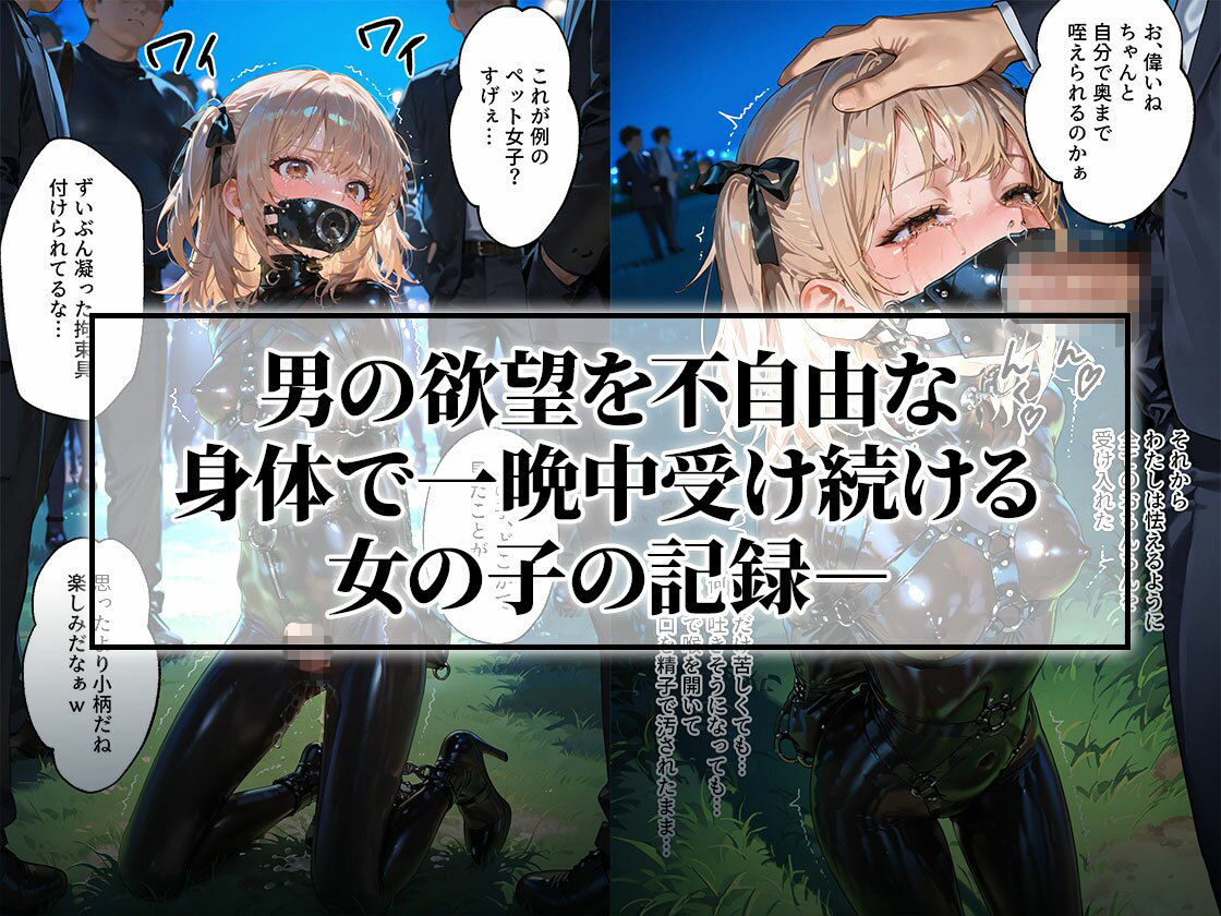 ドMラバースーツ女子の飼い方2|遠隔バイブ散歩&屋外排泄編 サンプル画像 8