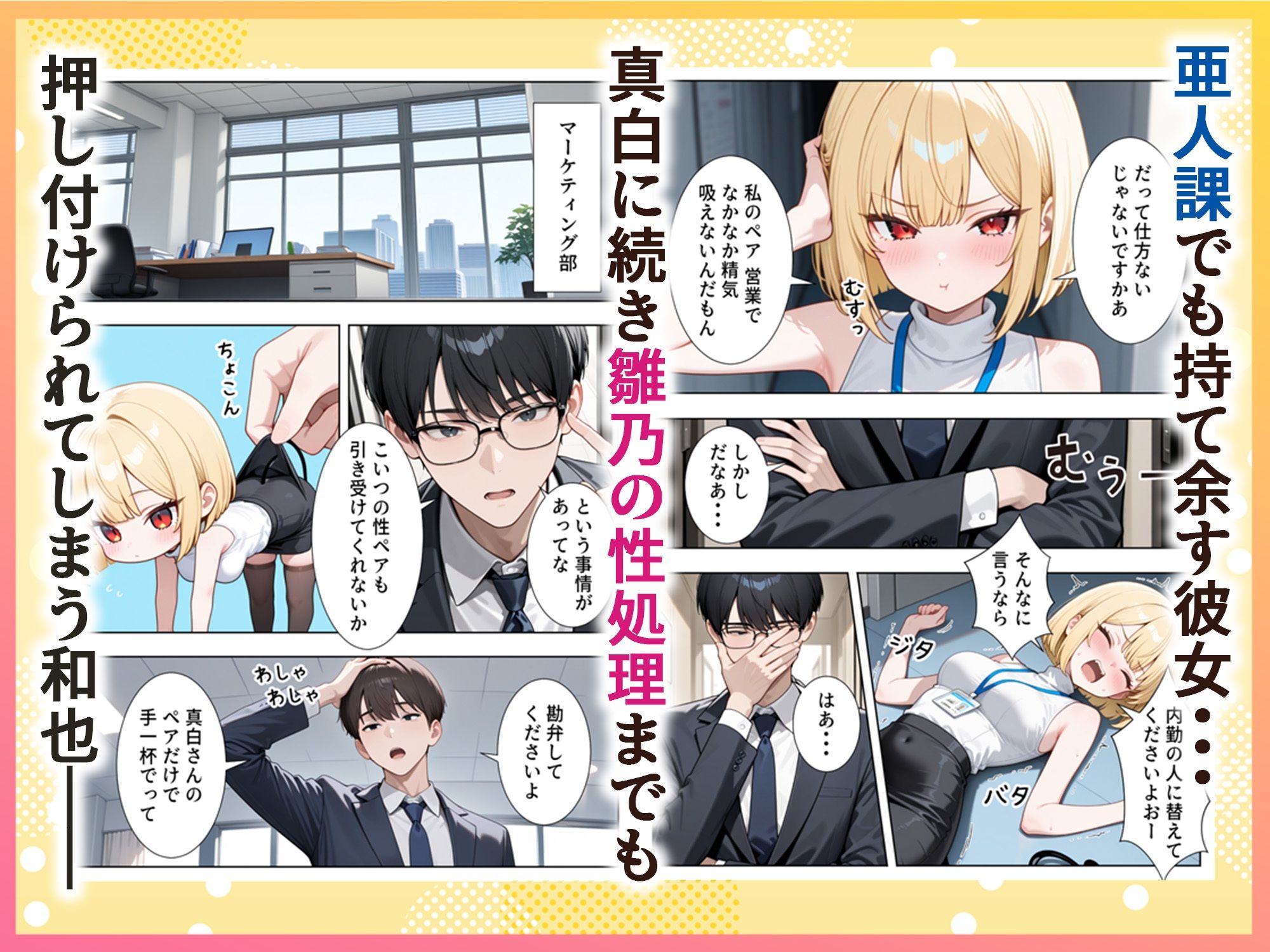 絶倫過ぎた俺が亜人OL美女達の性処理係に任命された話『サキュバス編』 サンプル画像 8