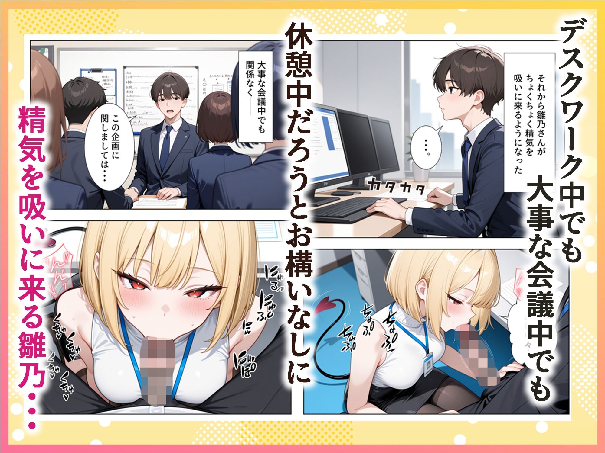 絶倫過ぎた俺が亜人OL美女達の性処理係に任命された話『サキュバス編』 サンプル画像 9