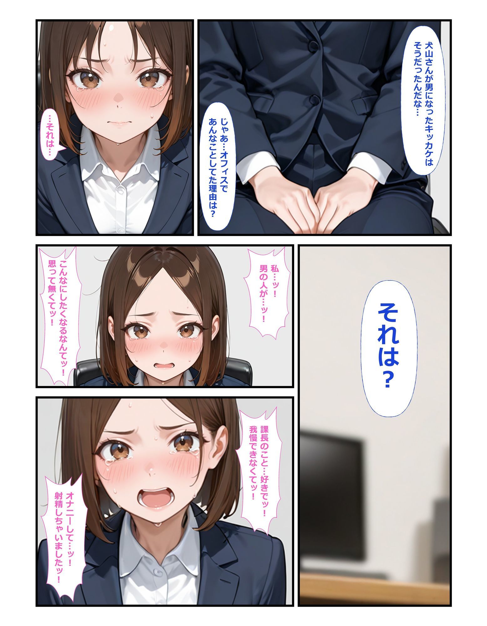 部下の犬山さん♀が職場でオナニー♂してた サンプル画像 6