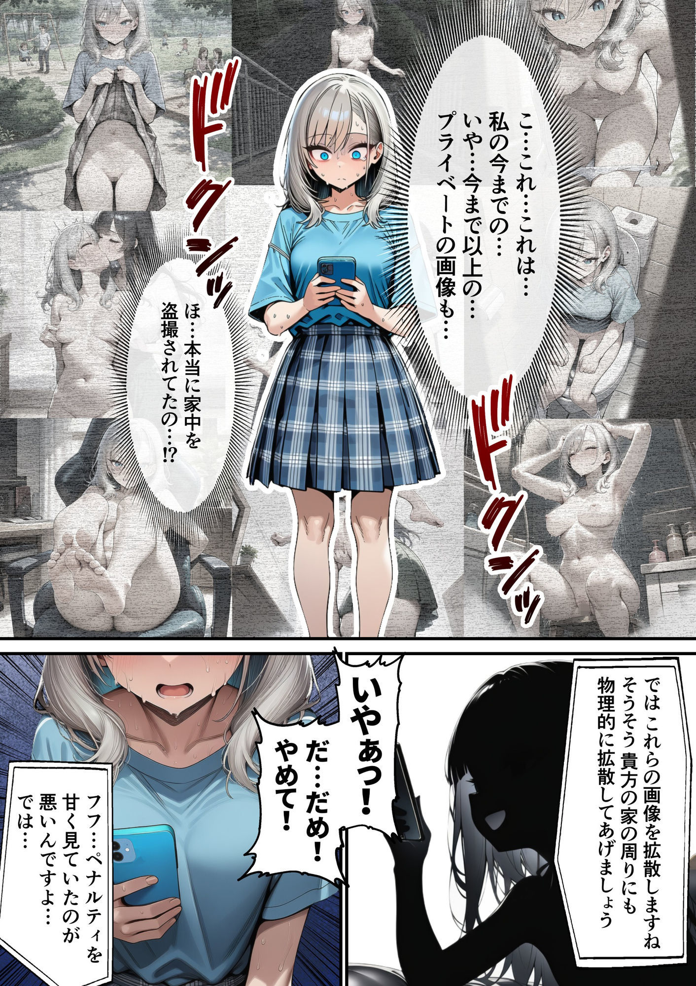 軽い罰ゲームのつもりが、親友三人まとめて弱みを握られ、羞恥指令に従わされるようになった話 ―中編― サンプル画像 3
