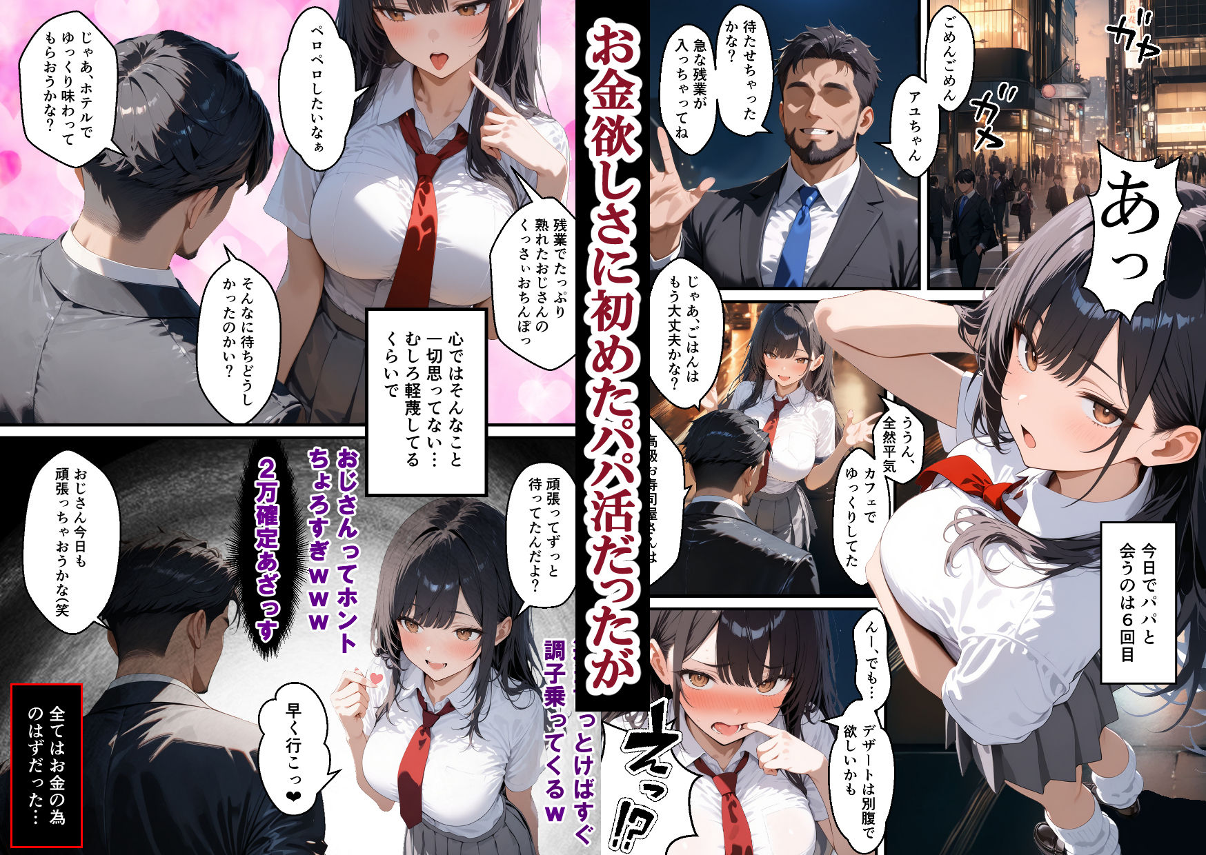 実はむっつりすけべなクールJKがパパ活でちんぽに完落ちするまでの話